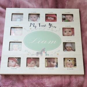 My First Year Baby Photo Frame